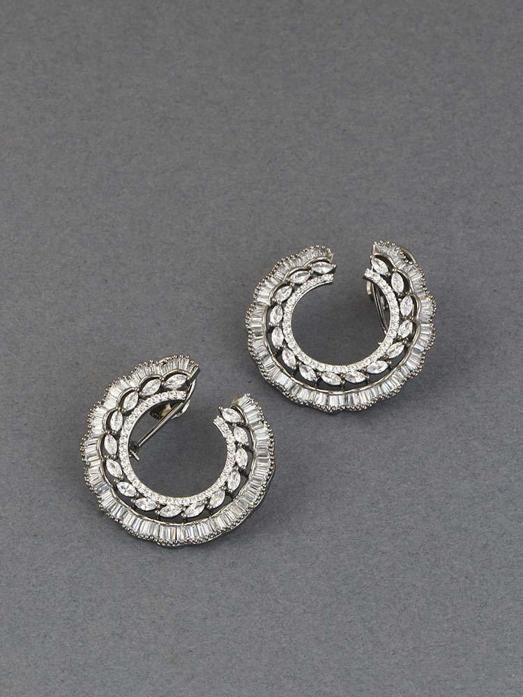 Antique Danee Zirconia Stud Earrings - Image 2