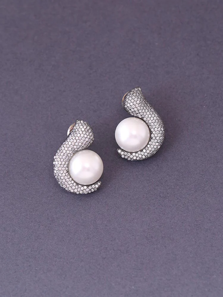 Antique Helene Zirconia Studs - Image 2