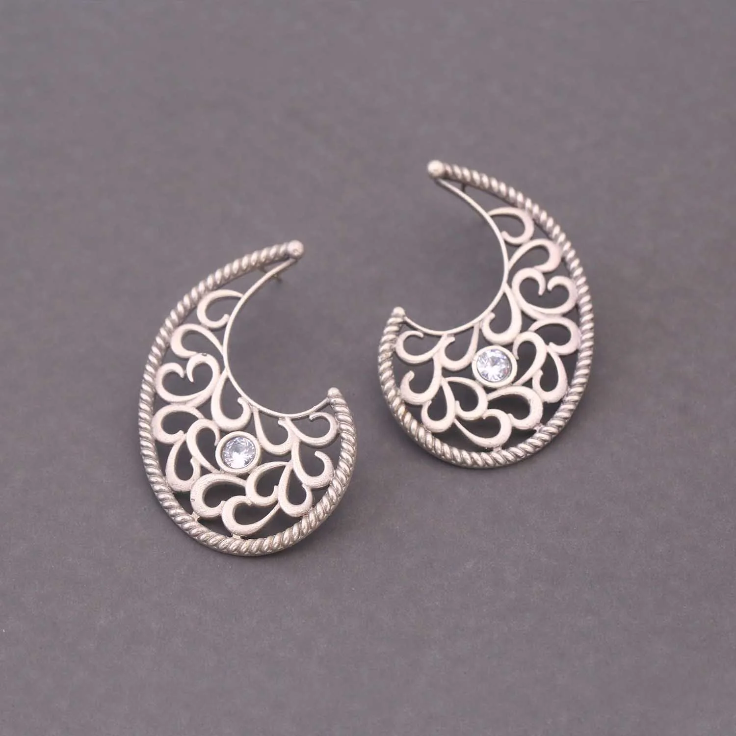 Antique Krupi Oxidised Studs - Image 2