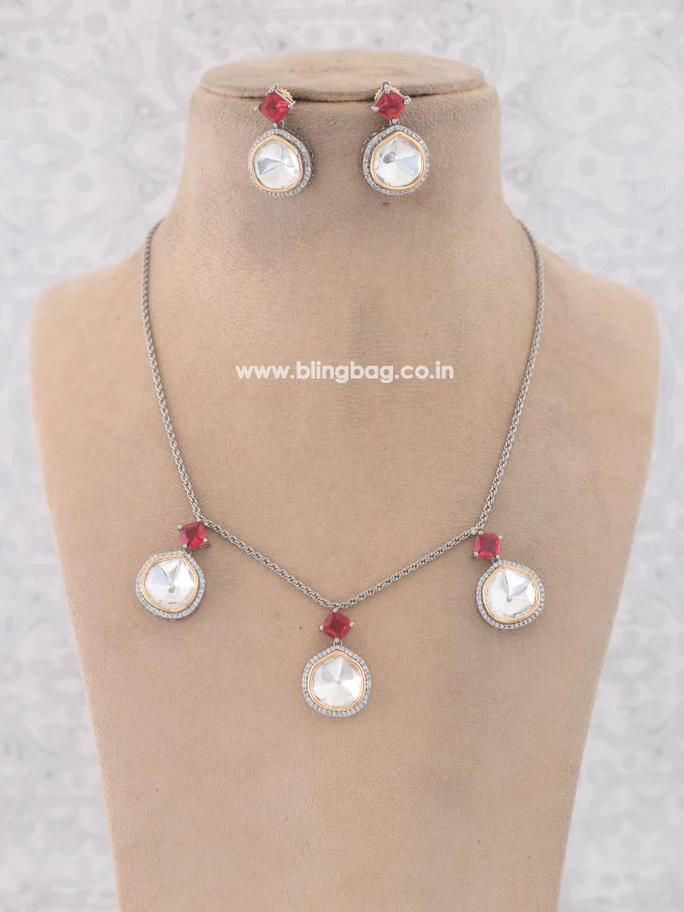 Antique Rani Azizah Zirconia Jewellery Set - Image 2