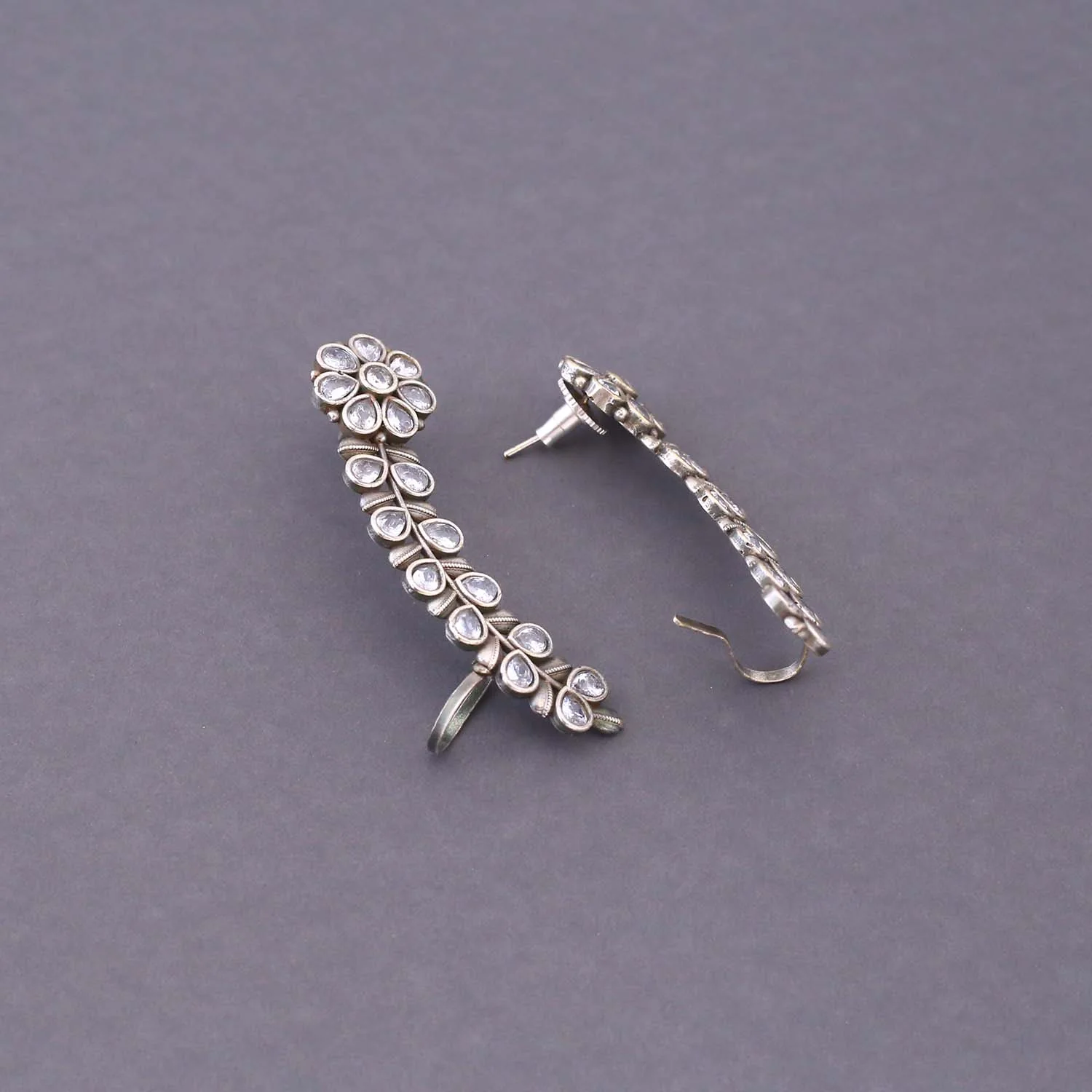 Antique Usika Oxidised Studs - Image 3