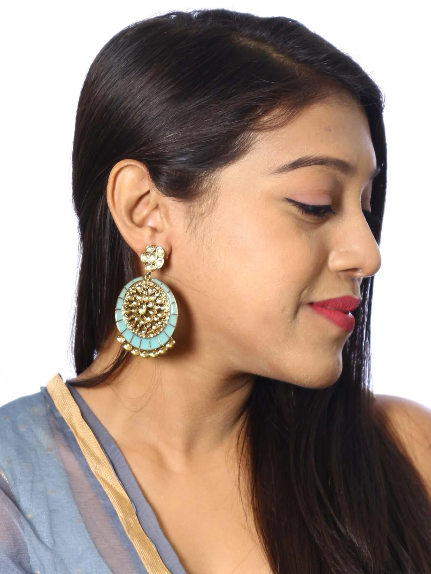 Turquoise Sameera Chandbalis - Image 5