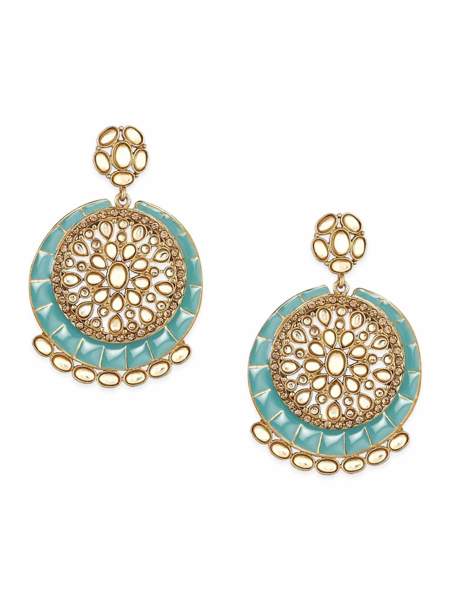 Turquoise Sameera Chandbalis - Image 6