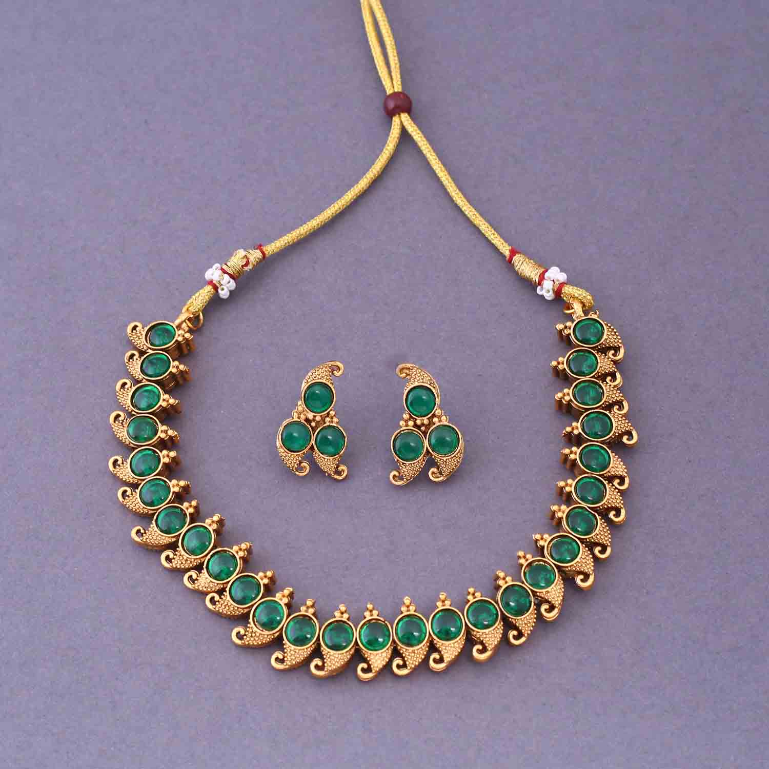 Asthuni Reversible Antique Jewellery Set - New Arrival - Image 3