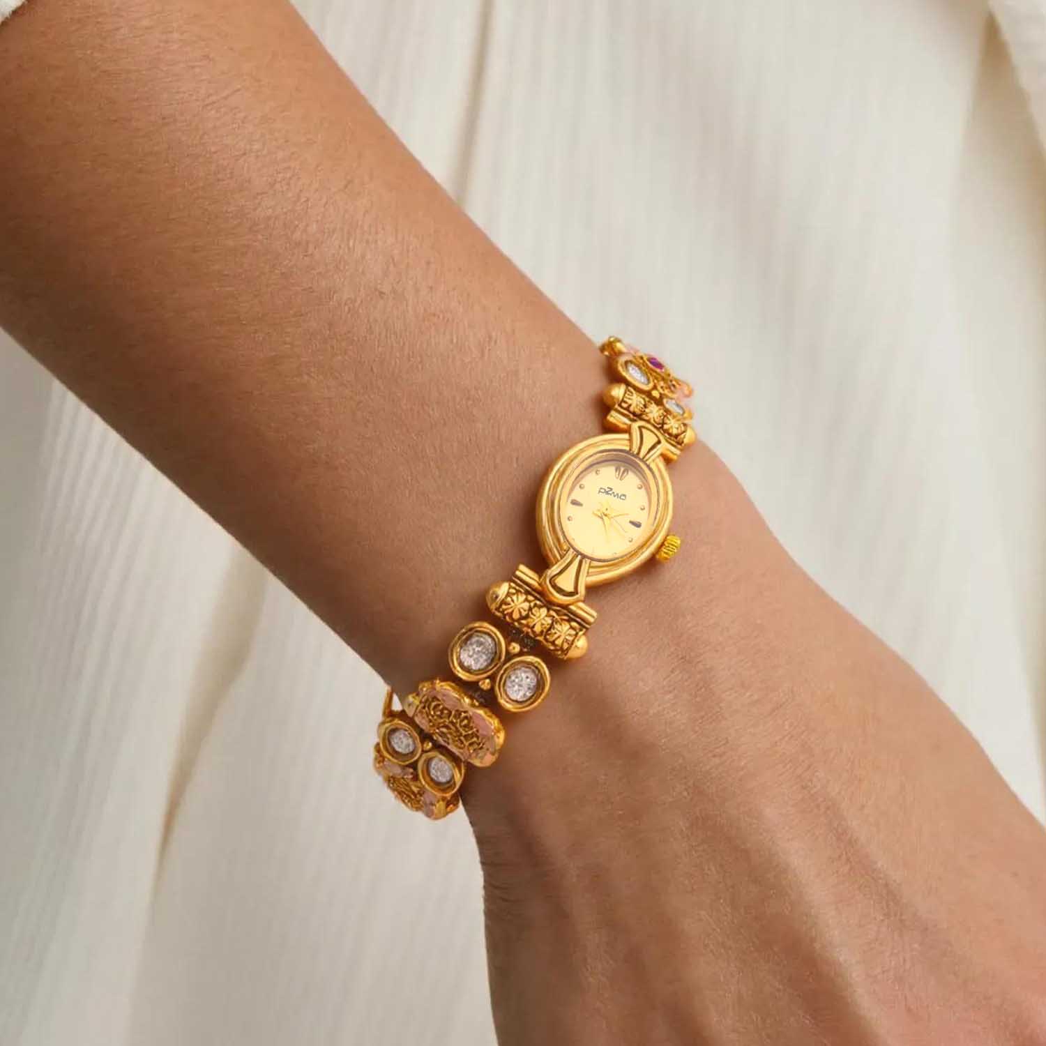 Blingbag Antique Flower Design Women Watch - Image 3