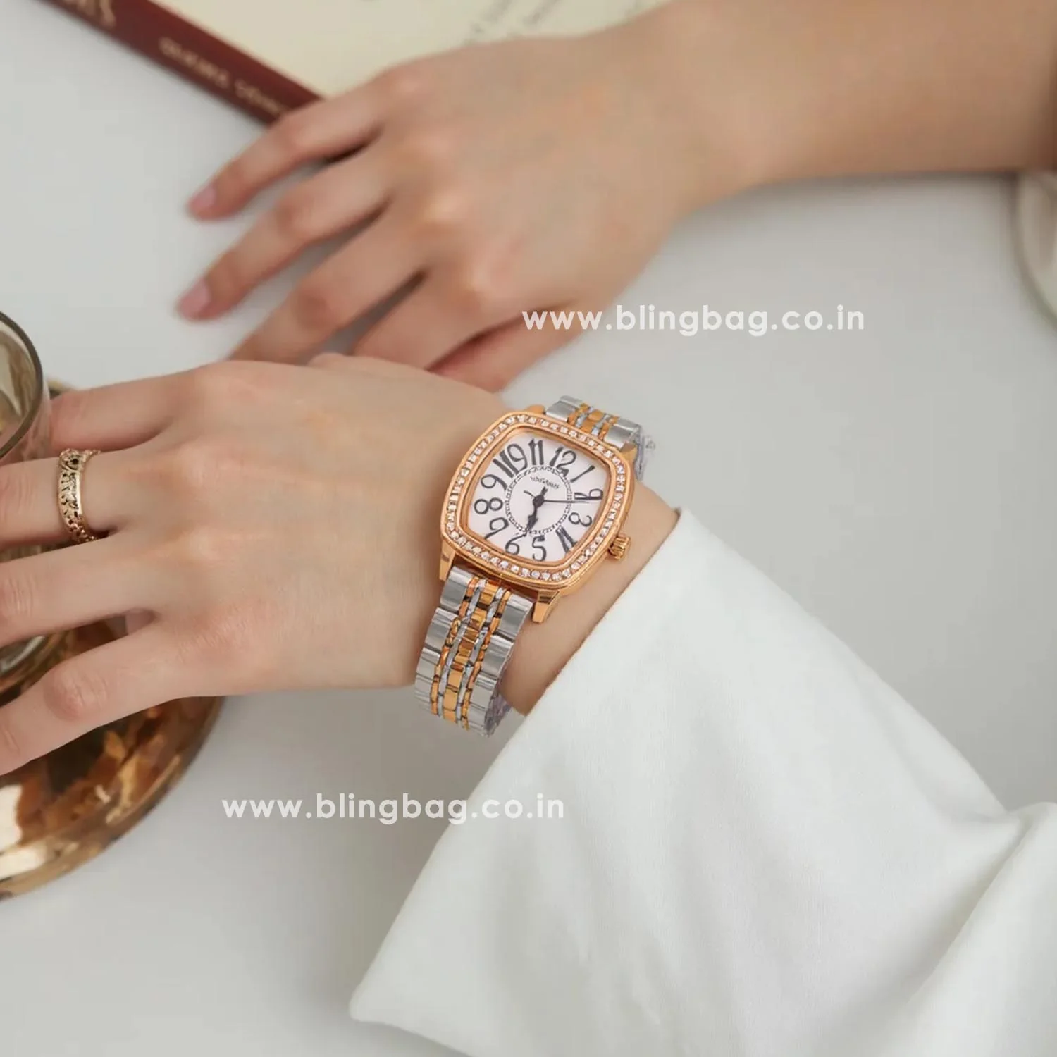 Blingbag Diamond Barrel Ena Watch - Image 4