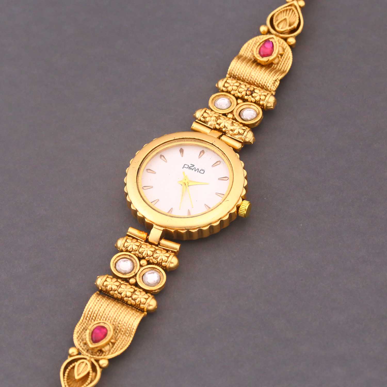 Blingbag Gold- Plated Ethnic Bracelet Watch - Image 6