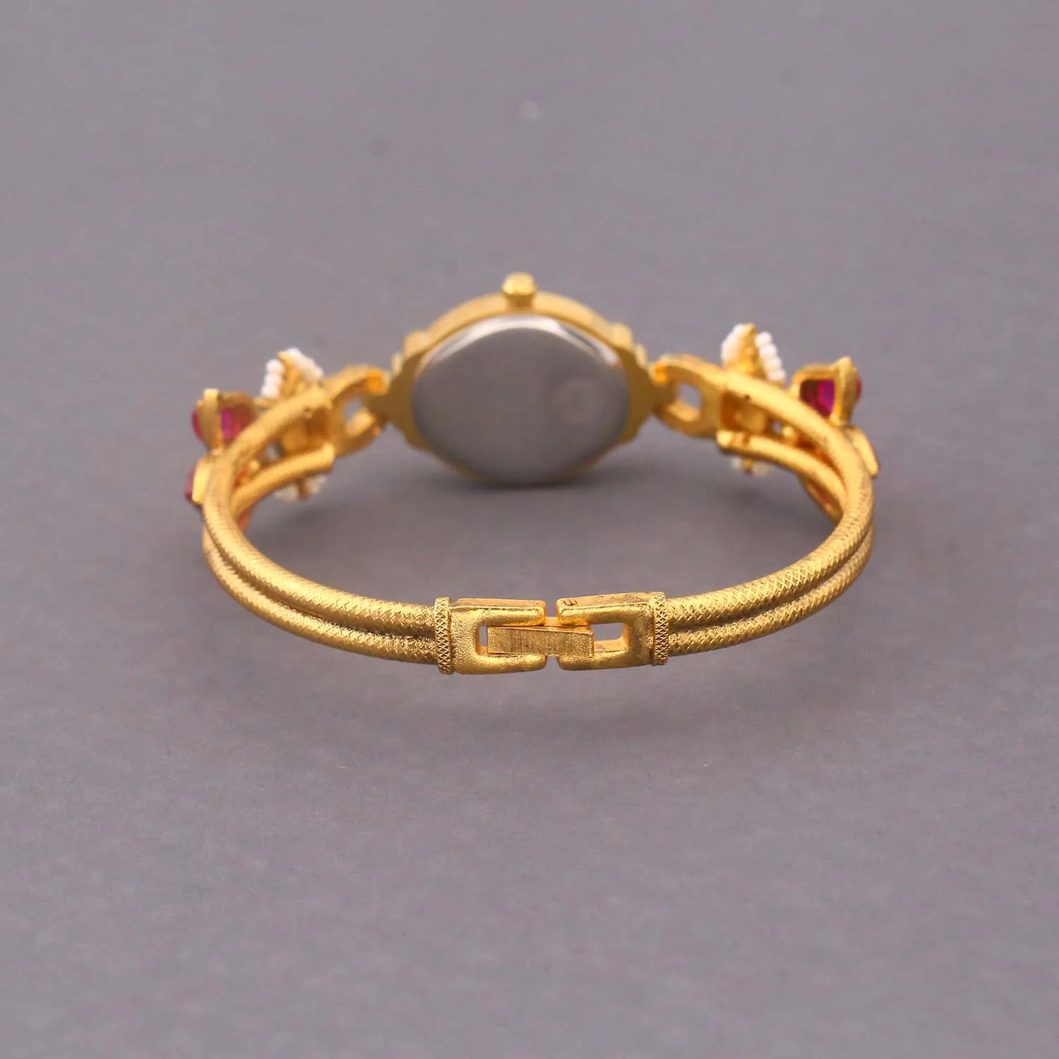 Blingbag Lotus Charm Gold Bracelet Watch - Image 5