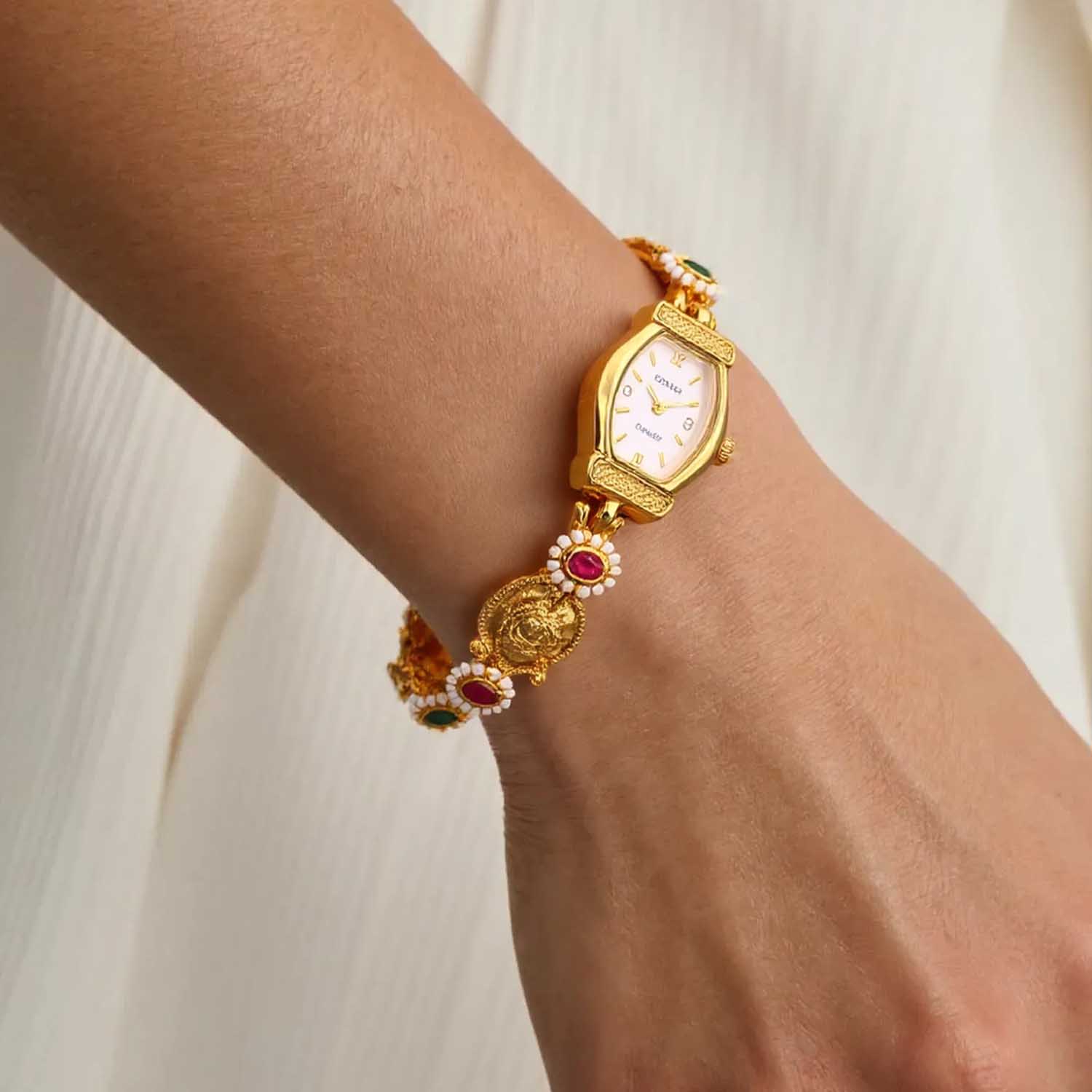 Blingbag Royal Peacock Gold Bracelet Watch - Image 3