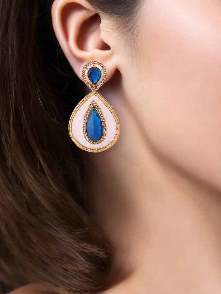 Blue Brishti Danglers - Image 2
