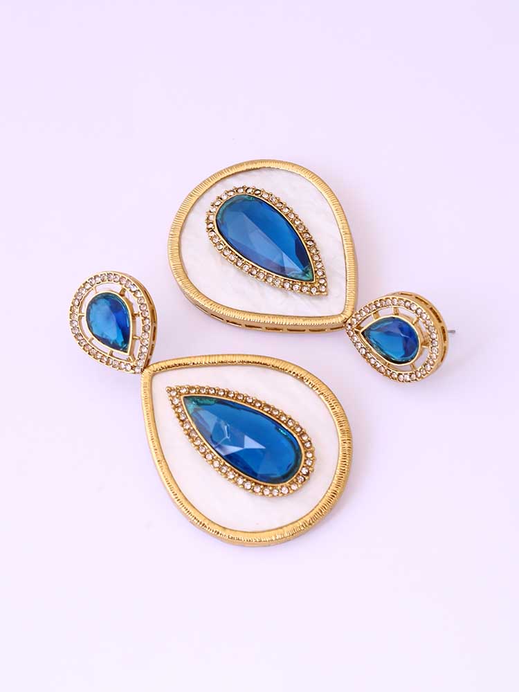 Blue Brishti Danglers - Image 4