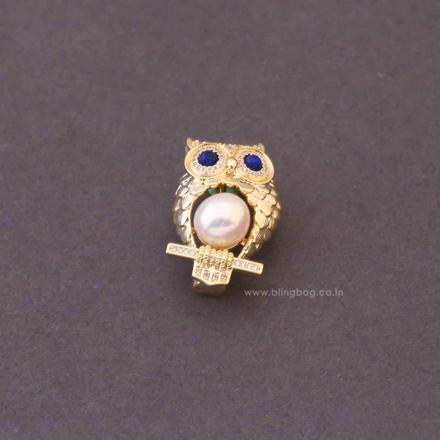 Blue Eye Owl Brooch - Image 4