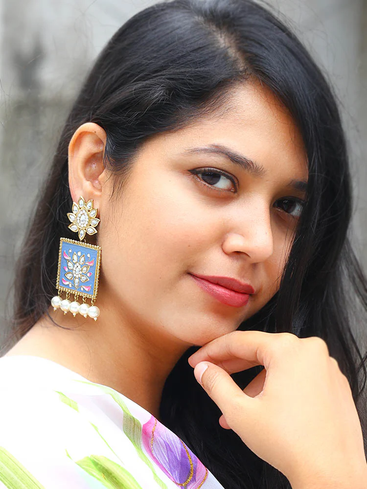 Navy Kalavati Studs - Image 2