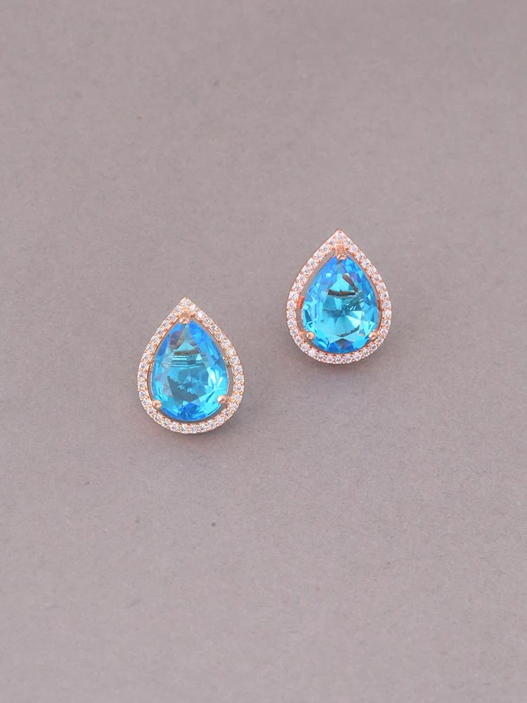 Blue Stefy Zirconia Studs - Image 2