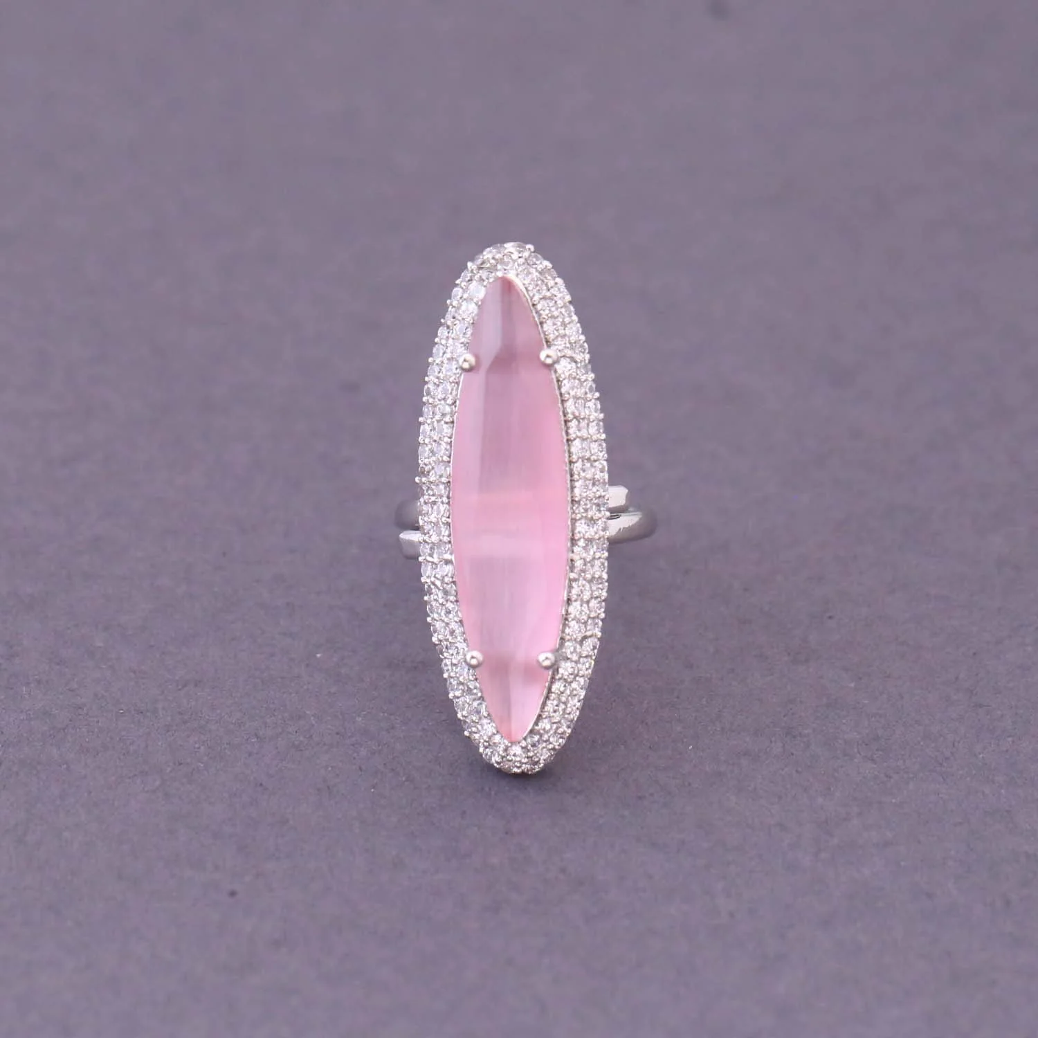 Blush Aikaterine Adjustable Ring - Image 3