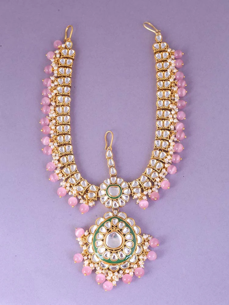 Blush Aishwarya Bridal Jewellery Set - Image 5
