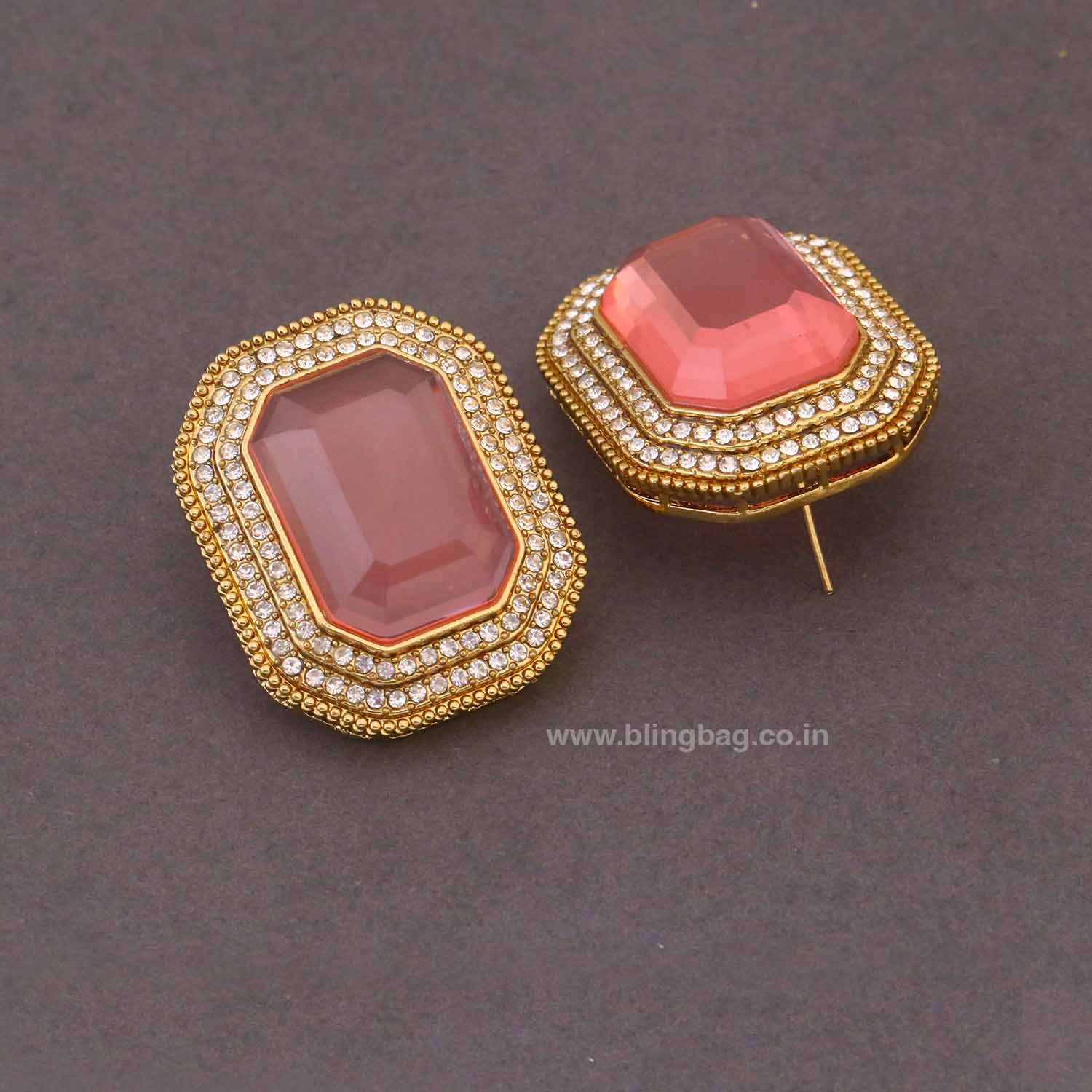 Blush Akshita Studs - Image 3