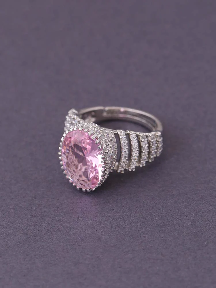 Blush Anastasia Adjustable Ring - Image 3