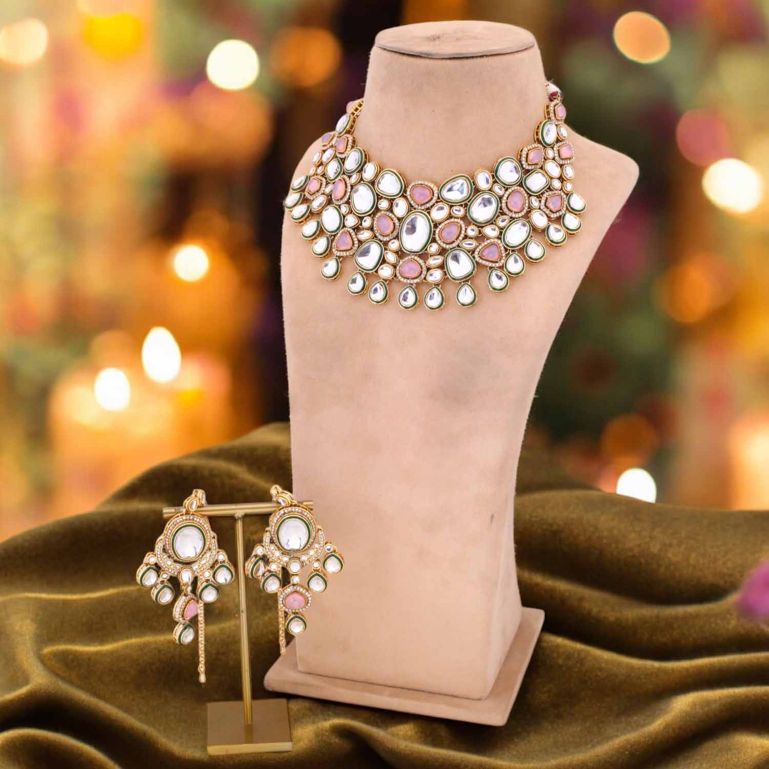 Blush Arana Bridal Jewellery Set - Image 2