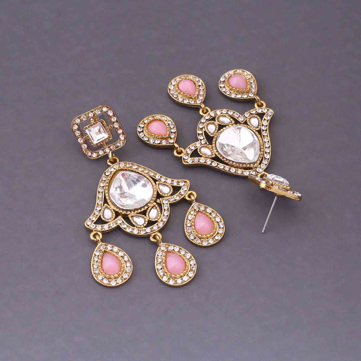 Blush Chandni Danglers - Image 4