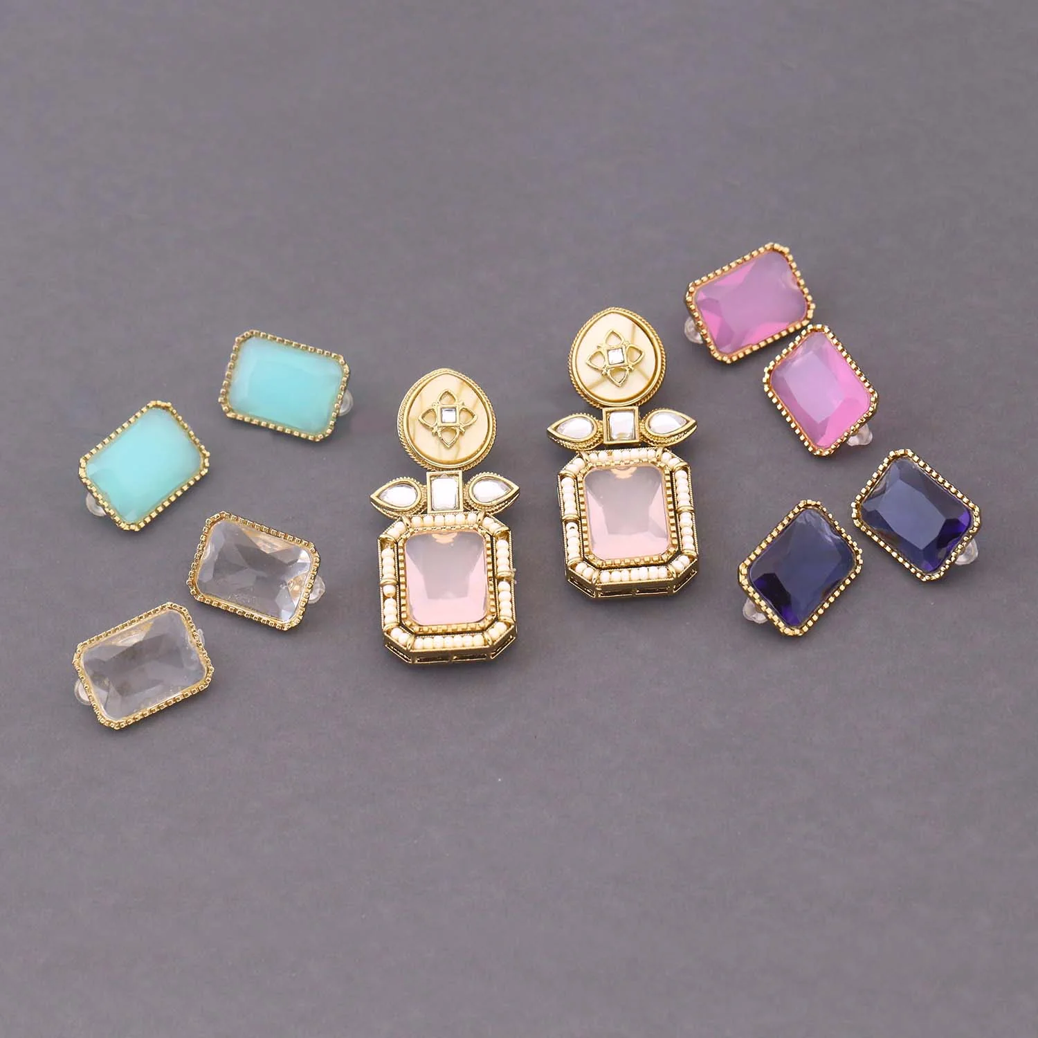 Multicolor Chaya Color Changeable Danglers - Image 2