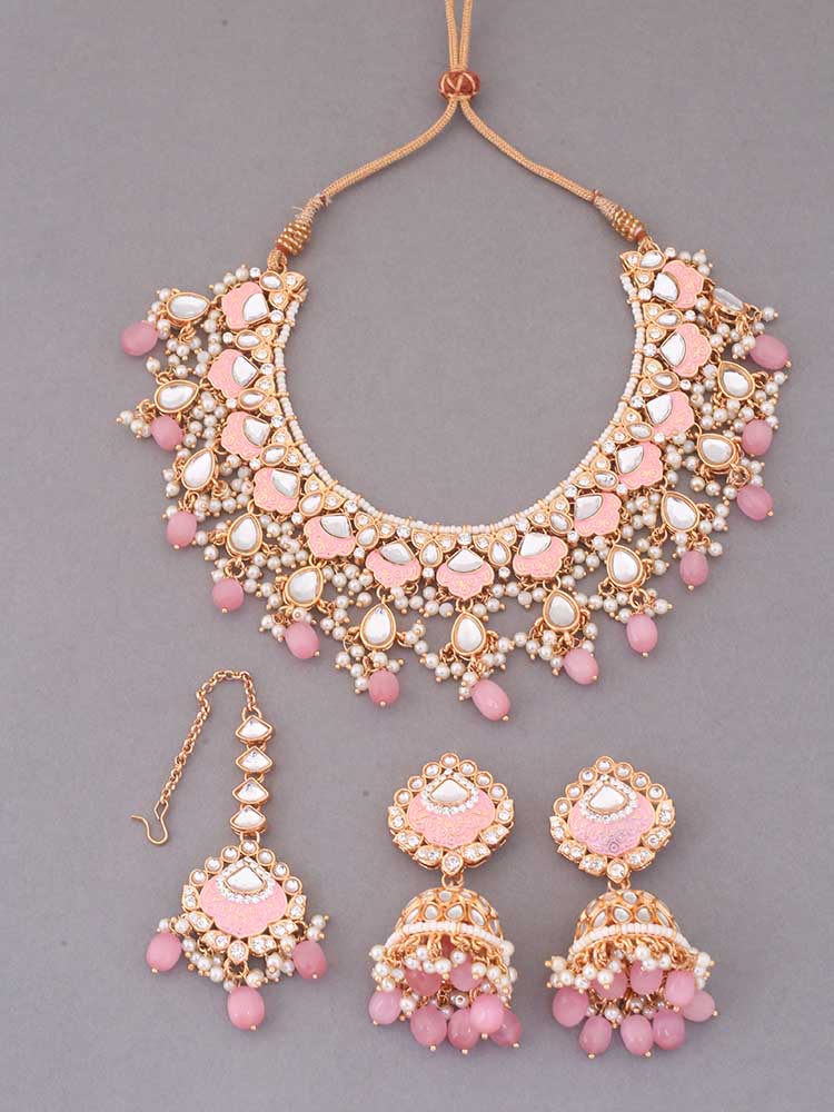 Blush Dhamini Jewellery Set - Image 3