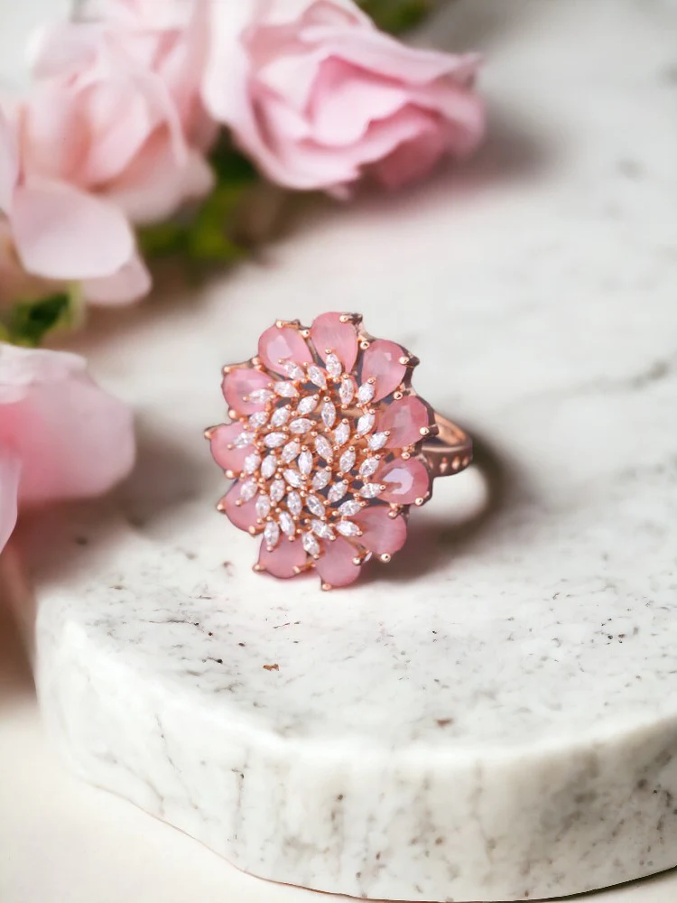 Blush Evangelia Adjustable Ring