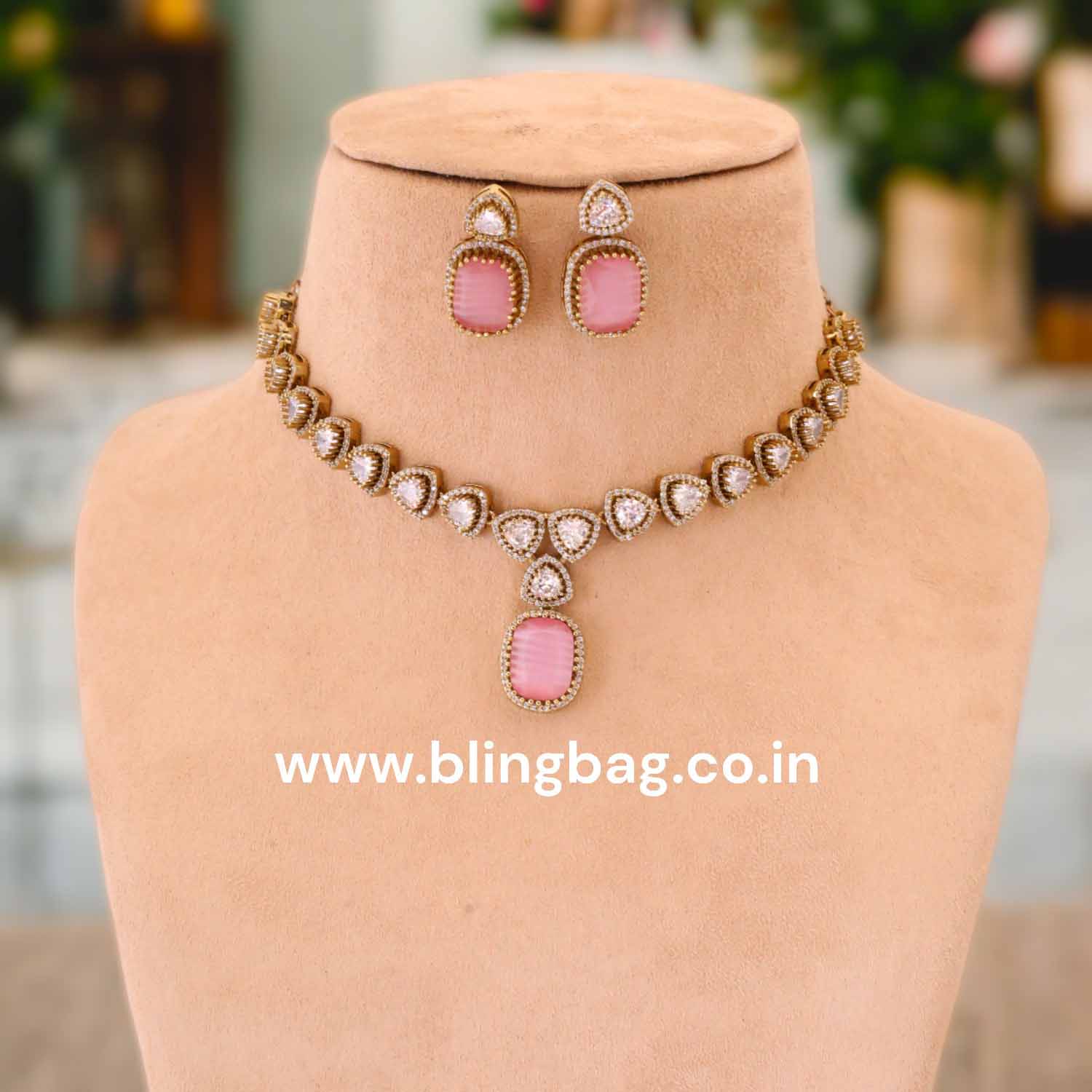 Blush Franziska Victorian Jewellery Set - New Arrival - Image 2