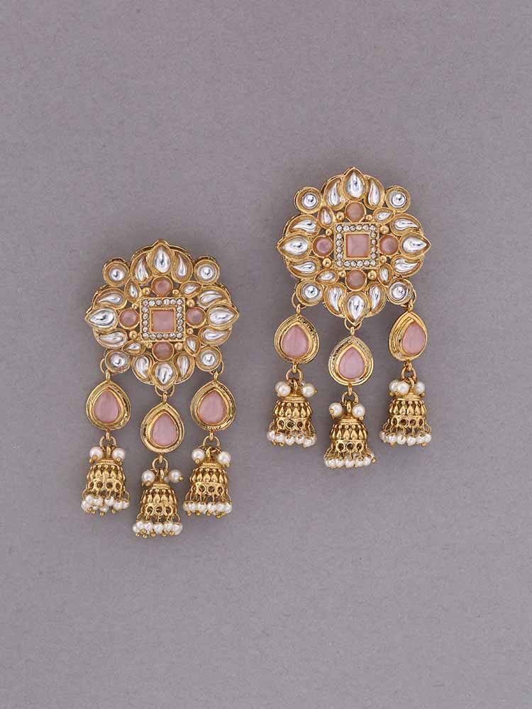 Blush Gitashri Ethnic Danglers - Image 2