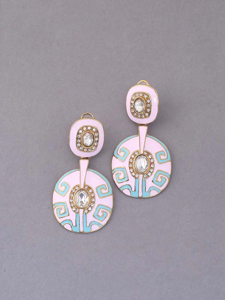 Blush Grace Ethnic Danglers - EOSS - Image 2