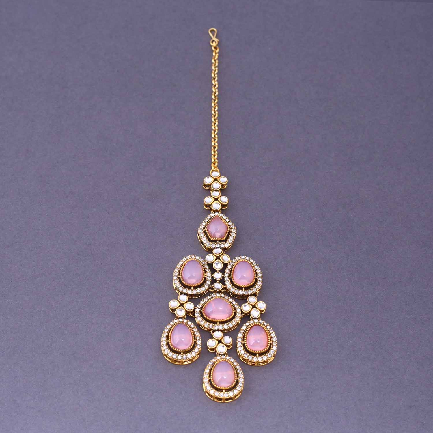 Blush Madhura Semi-Bridal Jewellery Set - Image 6