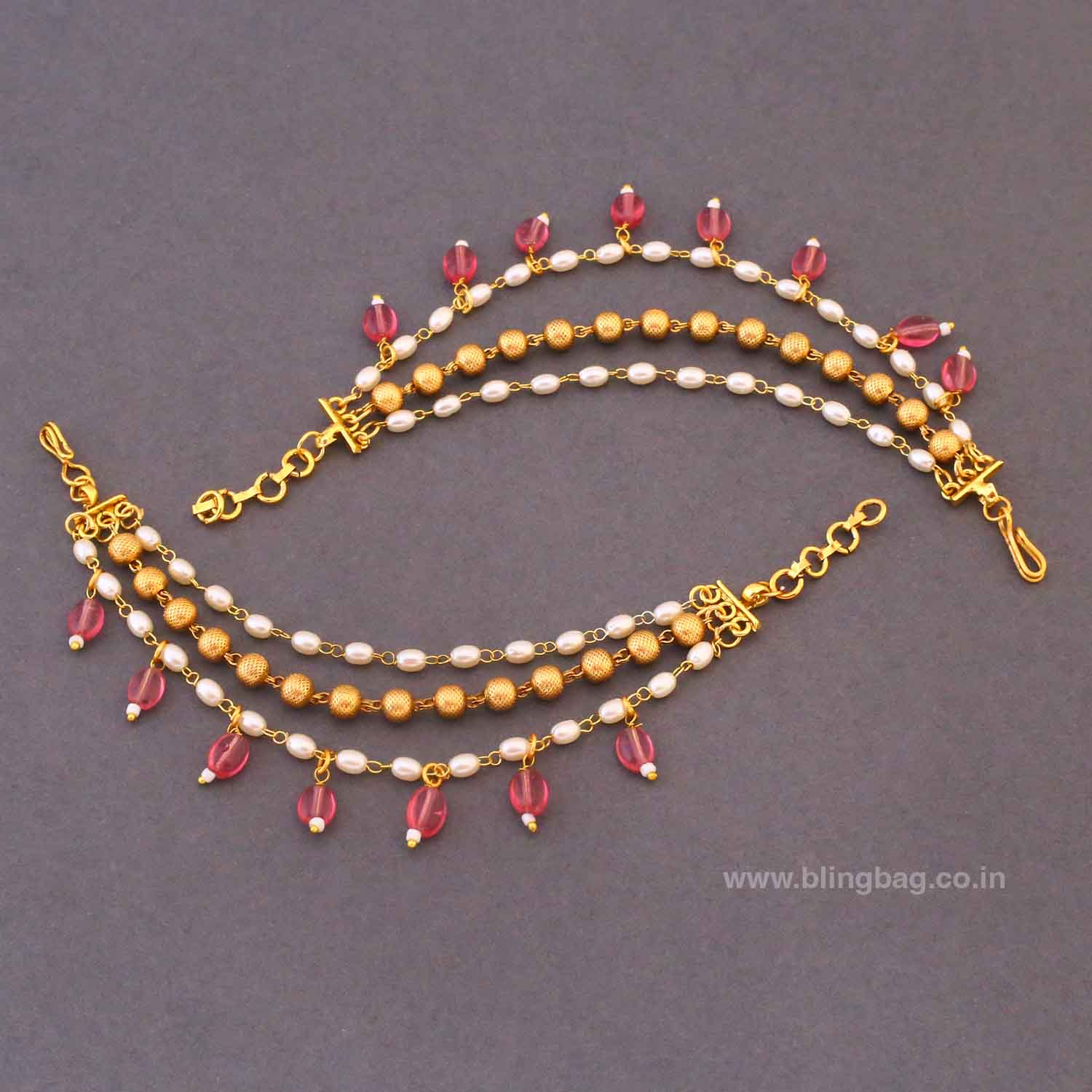 Blush Meekashi Antique Ear Chain - Image 3