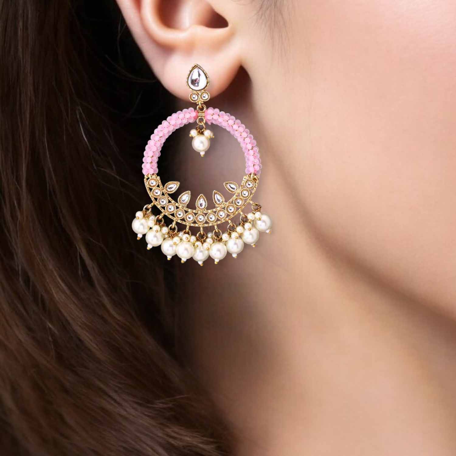 Blush Meeru Chandbalis - Image 2