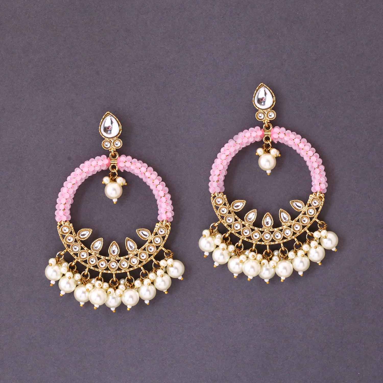 Blush Meeru Chandbalis - Image 3