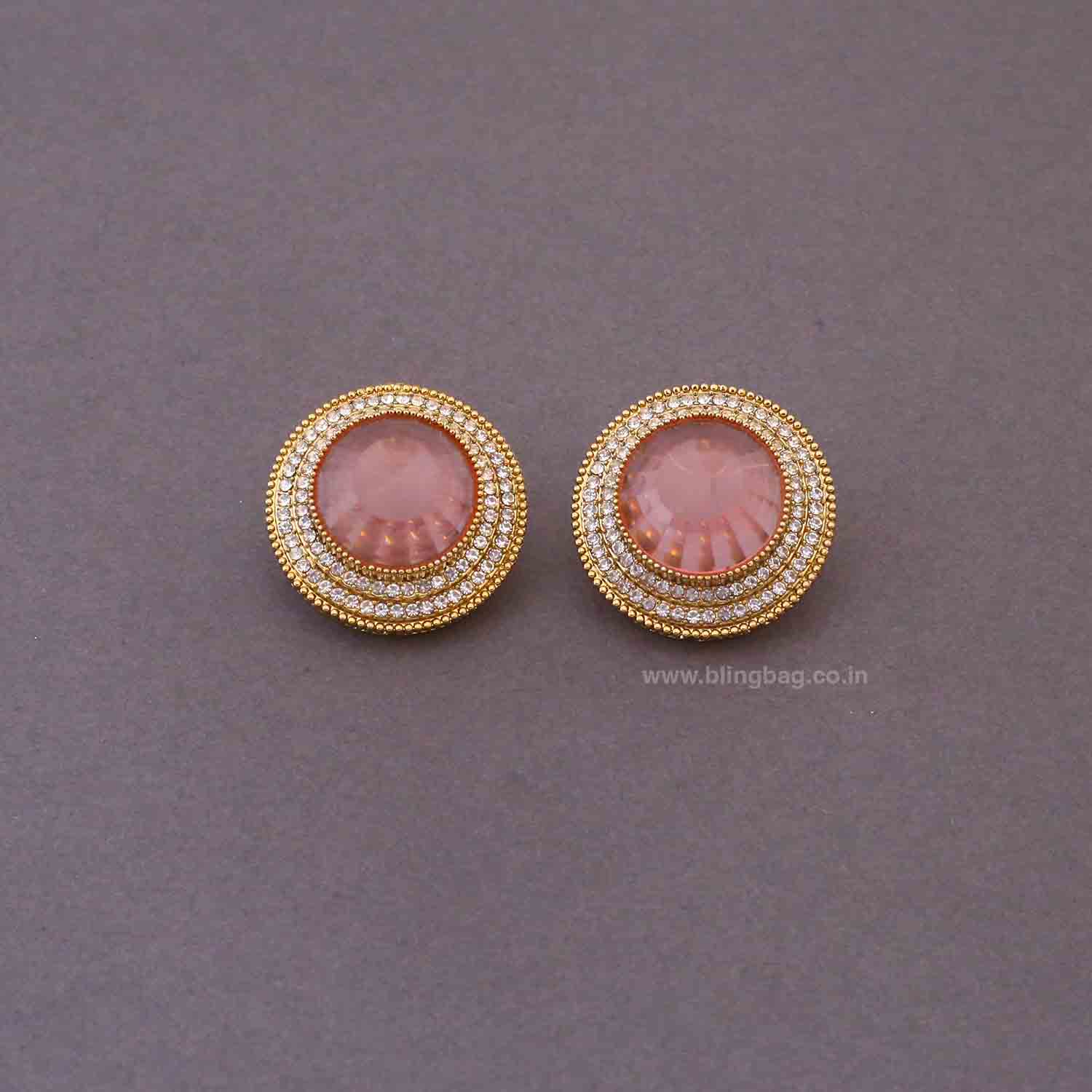 Blush Nishaa Studs - Image 2