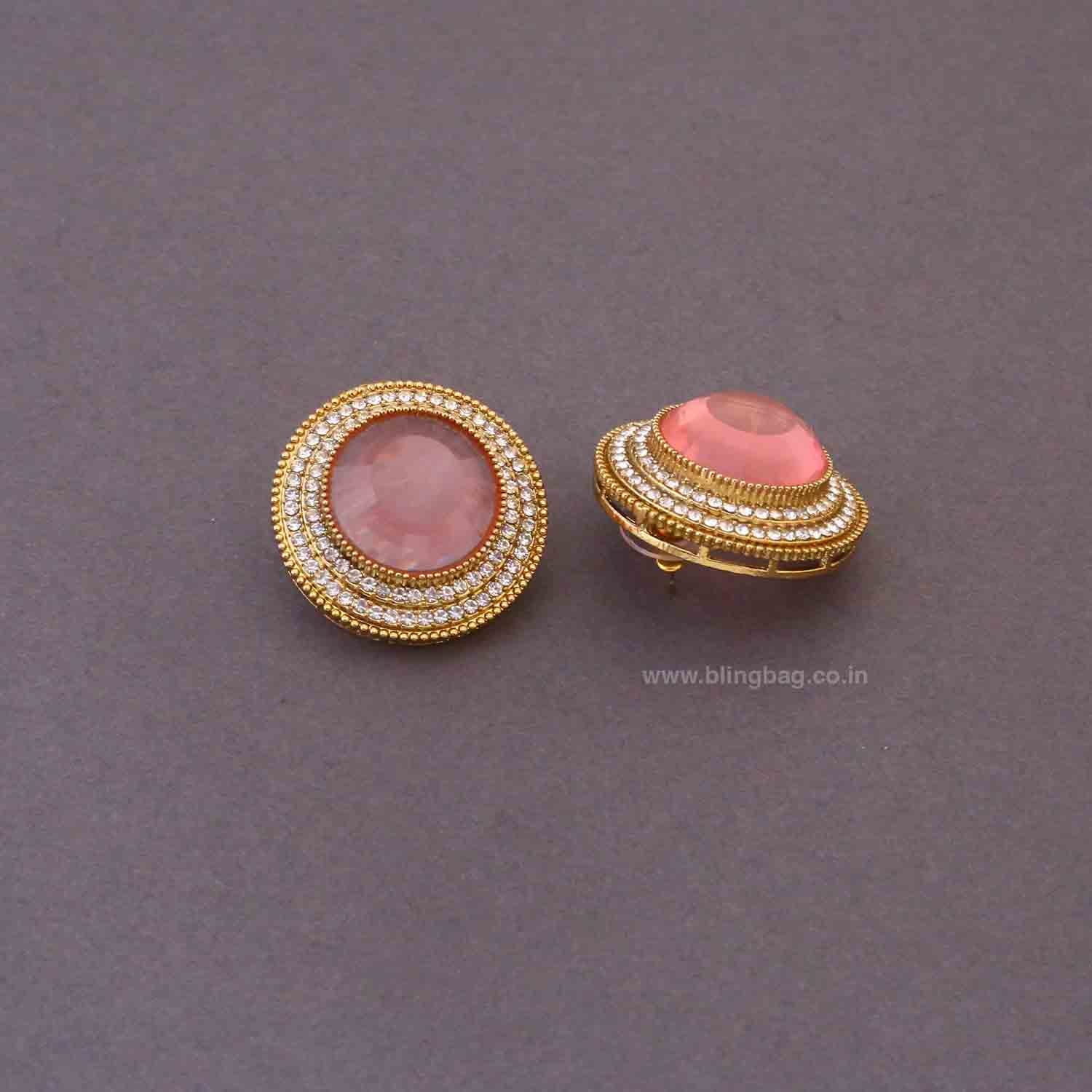 Blush Nishaa Studs - Image 3