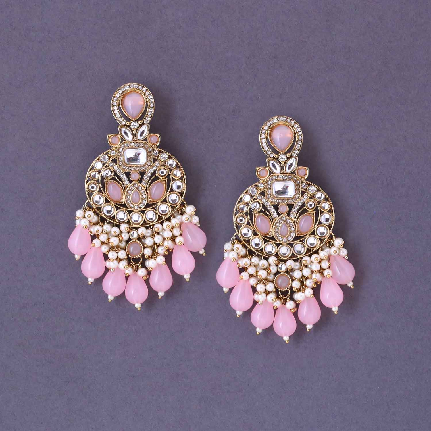 Blush Nitaara Chandbalis - Image 3