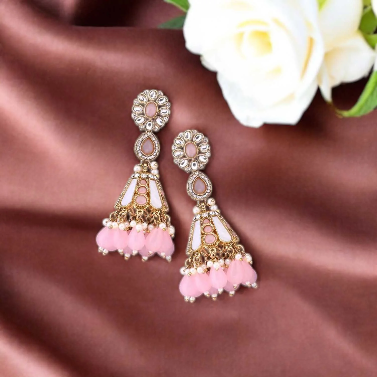 Blush Ritika Jhumkis