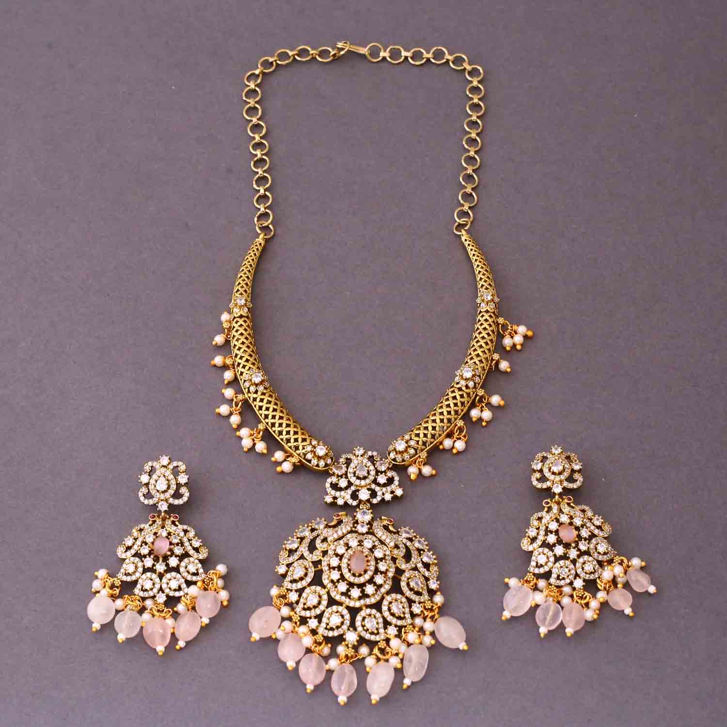 Blush Rory Victorian Jewellery Set - New Arrival - Image 3