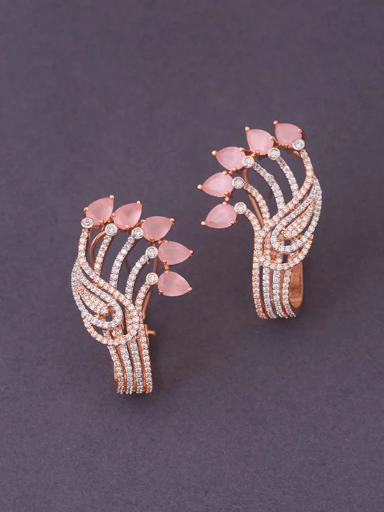 Blush Samira Zirconia Hoops - Image 2