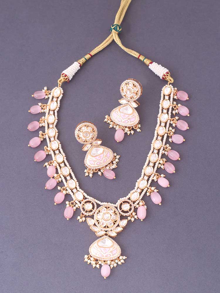 Blush Shivanshika Meena Jewellery Set - Image 3