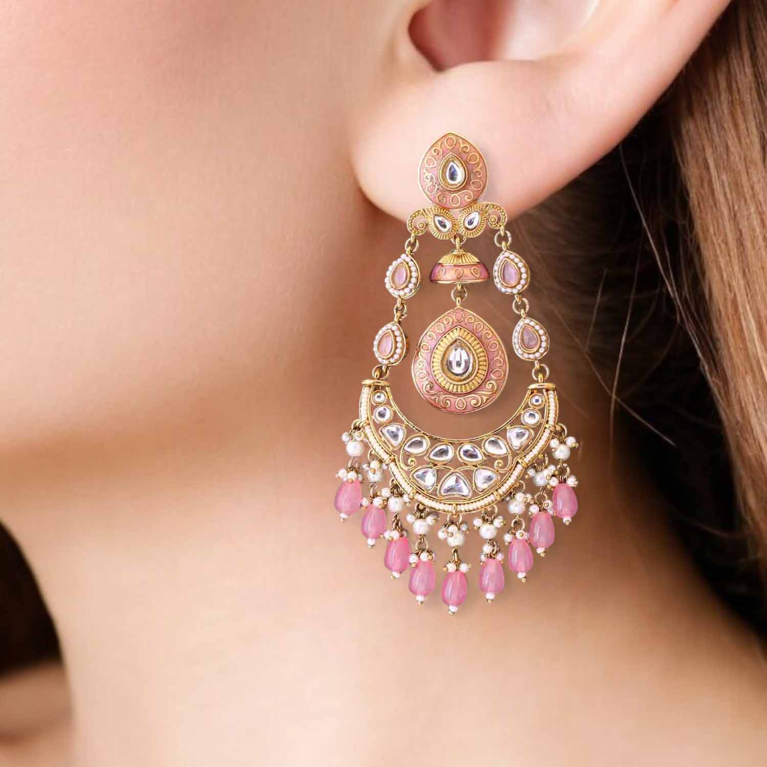 Blush Urshi Chandbalis - Image 2