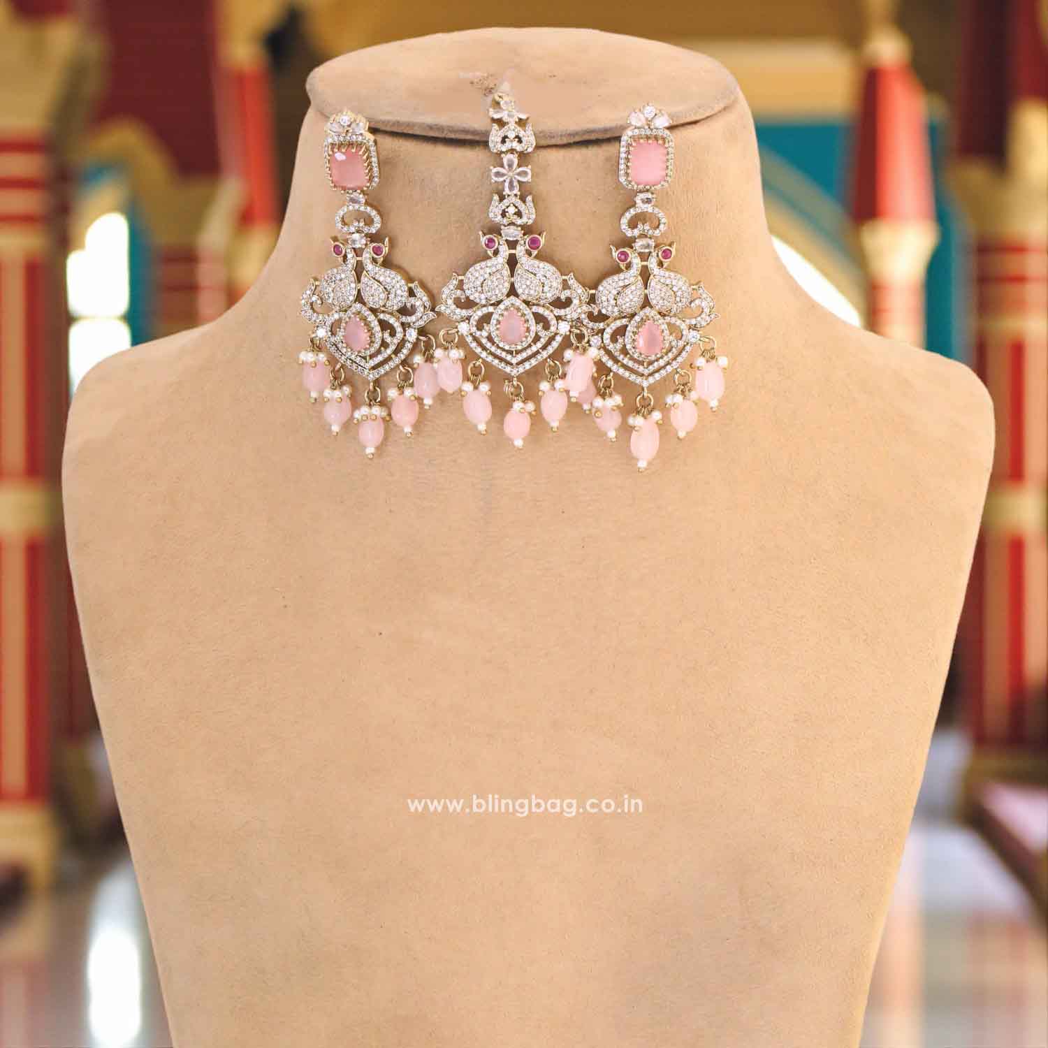 Blush Xavielle Victorian Jewellery Set - New Arrival - Image 4