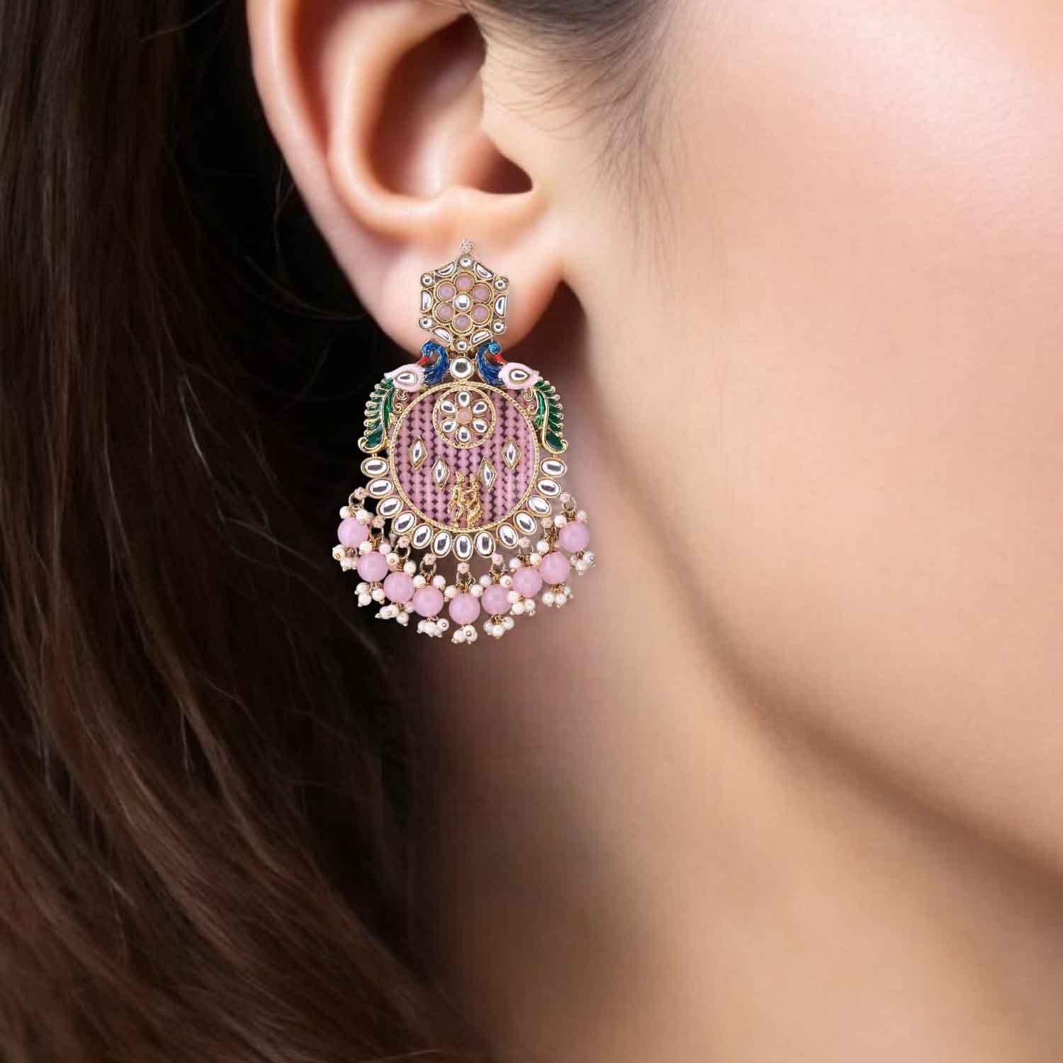 Blush Yasmeen Chandbalis - Image 2