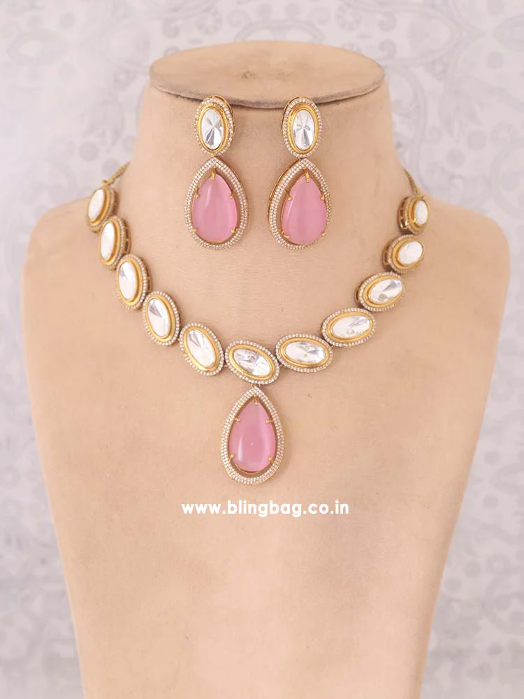 Blush Zephyr Zirconia Jewellery Set