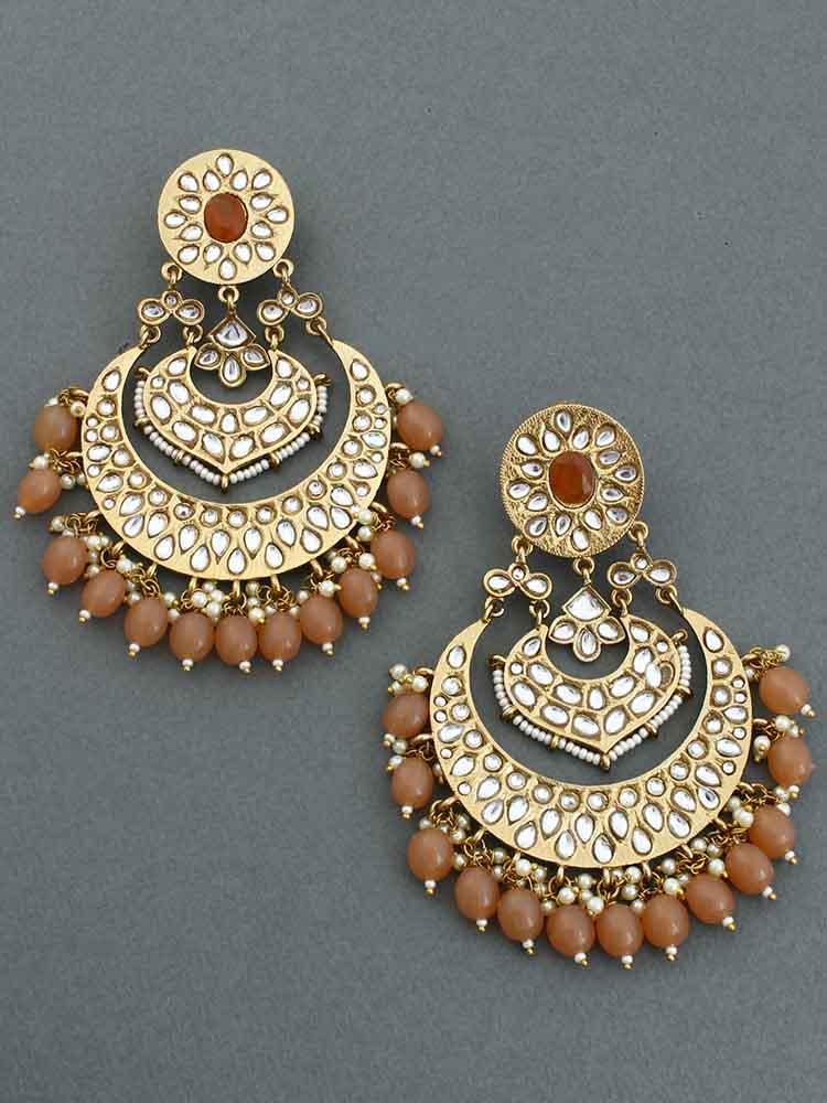 Brown Bhoomi Chandbalis - Image 3