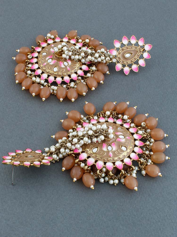 Brown Jacki Jhumkis - EOSS - Image 4
