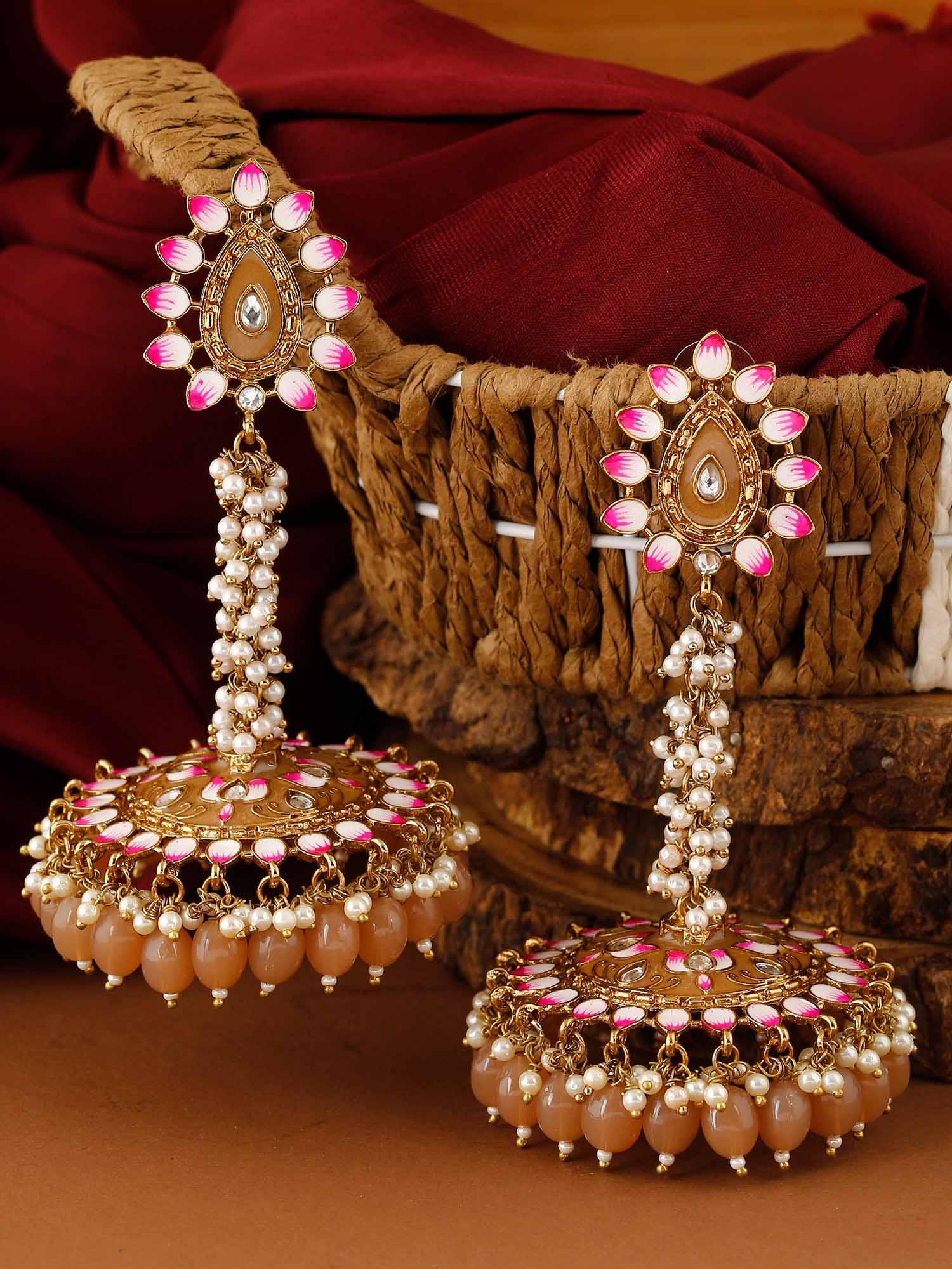 Brown Jacki Jhumkis - EOSS - Image 5