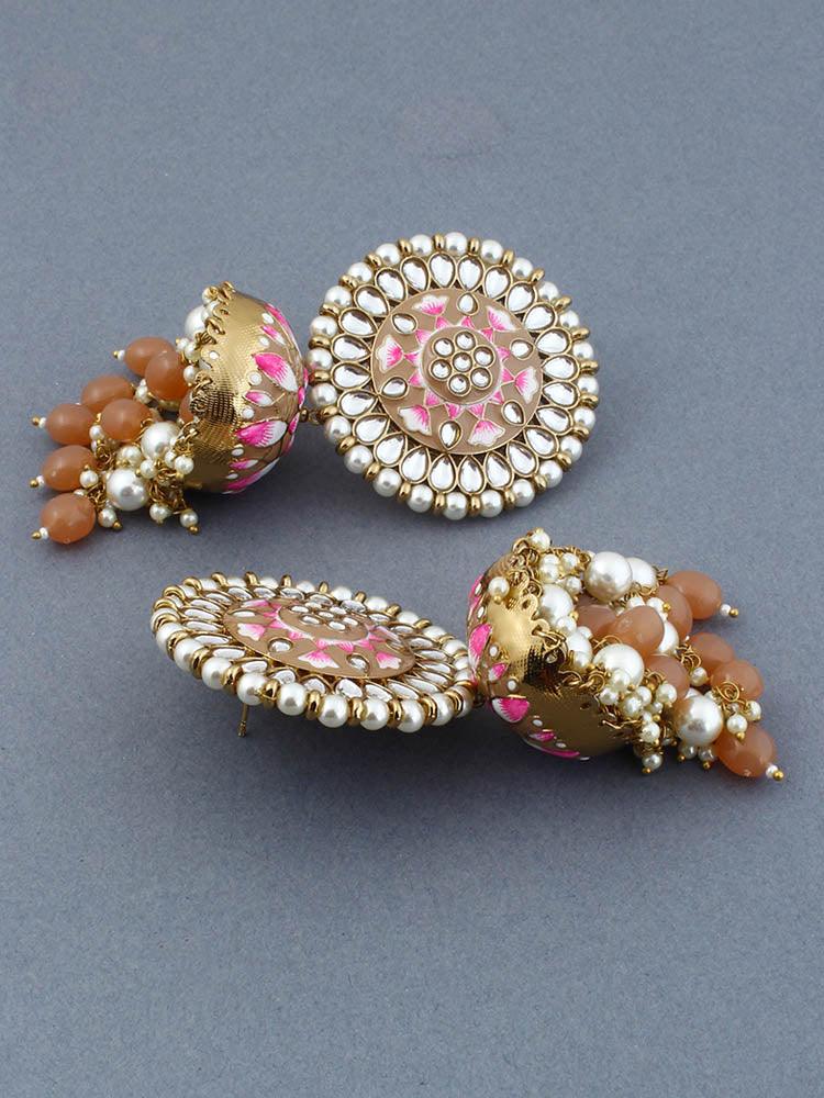 Brown Kritika Jhumkis - EOSS - Image 3