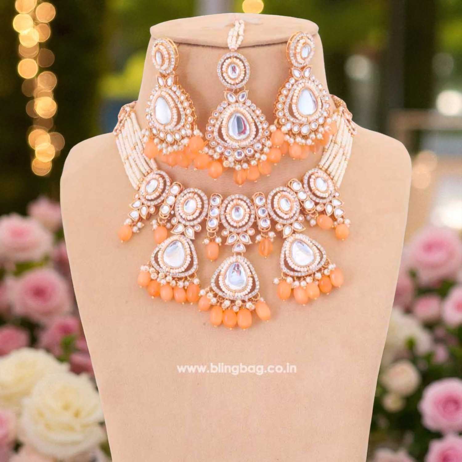 Brown Rumani Jewellery Set - EOSS - Image 3